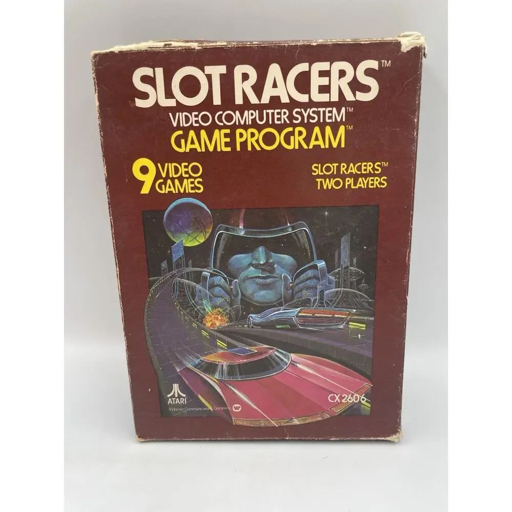 Slot Racers Atari 2600 1978 - CIB - Tested